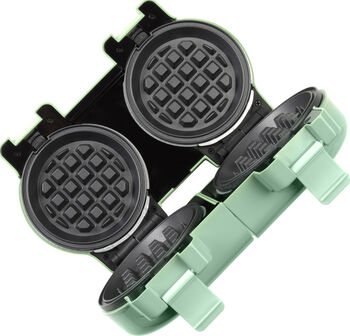 Giles & Posner tvöfalt mini vöfflujárn - Grænt