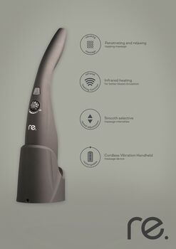 re. þráðlaust nuddtæki - Grátt