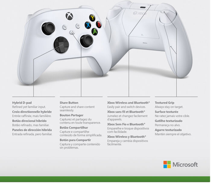 Xbox Series X og S þráðlaus stýripinni - Hvítur