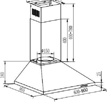Ecotronic veggháfur EPH600 - Svartur
