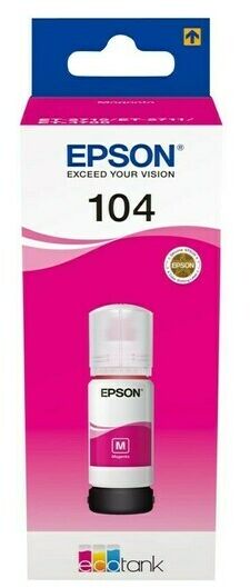 Epson EcoTank T104 blekbrúsi - Bleikur