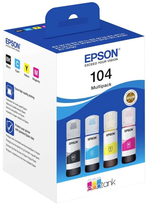 Epson EcoTank blekbrúsi T104 fjölblekhylkja pakki