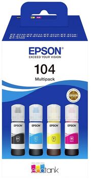 Epson EcoTank blekbrúsi T104 fjölblekhylkja pakki