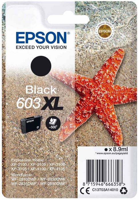 Epson 603XL blekhylki - Svart