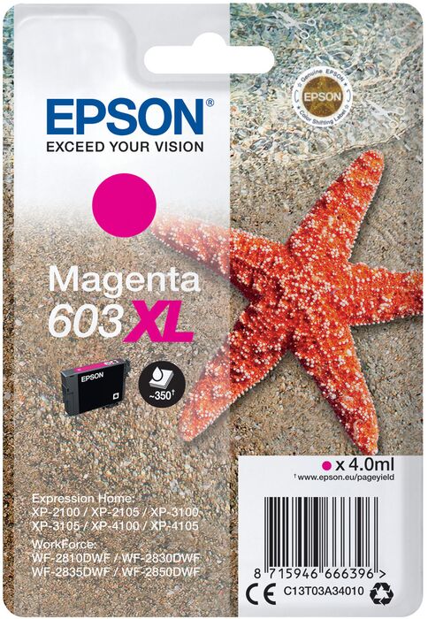Epson 603XL blekhylki - Rautt