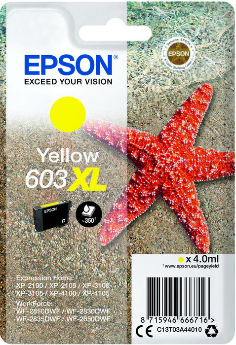 Epson 603XL blekhylki - Gult