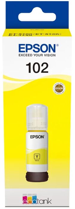 Epson EcoTank blekbrúsi T102 - Gulur