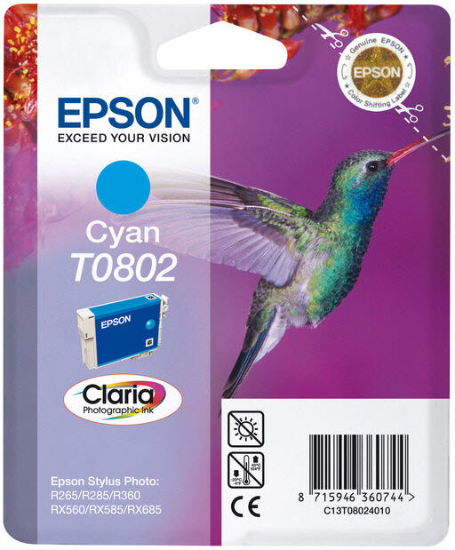 Epson T0802 blekhylki - Blátt