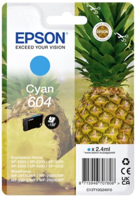 Epson T604 blekhylki - Blátt