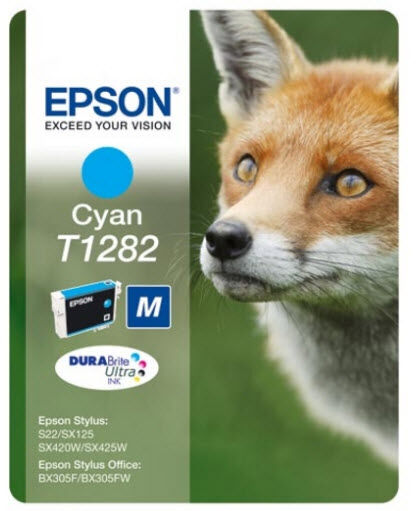 Epson T1282 Blekhylki - Cyan