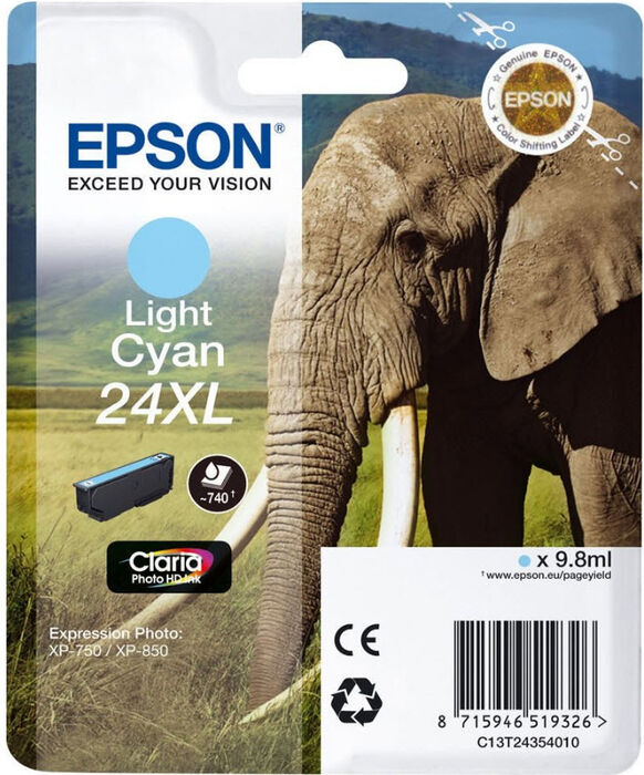 Epson T2435 XL blekhylki - Ljósblátt