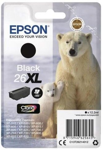 Epson T2621 26XL blekhylki - Svart