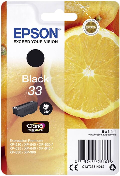 Epson 33 blekhylki - Svart