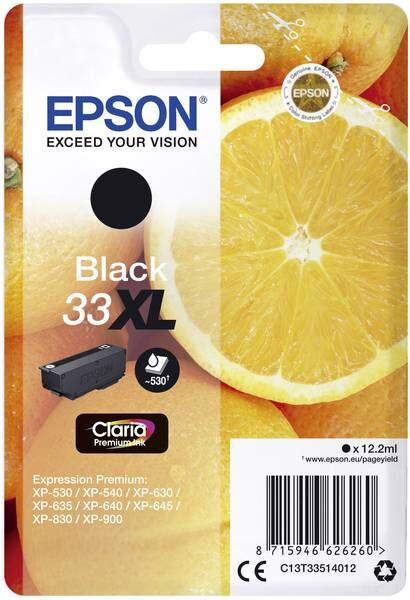 Epson 33XL blekhylki - Svart
