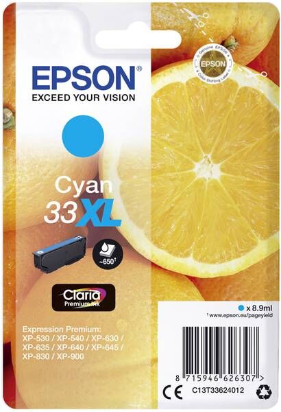 Epson 33XL blekhylki - Blátt
