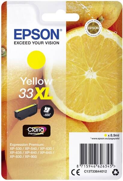 Epson 33XL blekhylki - Gult