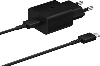 Samsung hleðslutæki 15W USB-C með kapli - Svart 