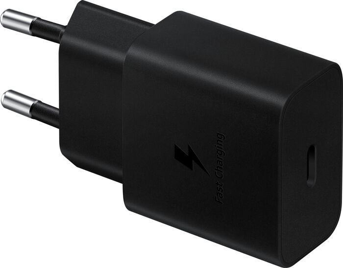 Samsung hleðslutæki 15W USB-C með kapli - Svart 
