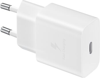 Samsung hleðslutæki 15W USB-C með kapli - Hvítt 