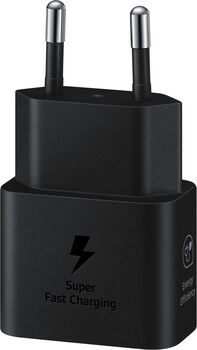 Samsung hleðslutæki 25W GaN USB-C með kapli - Svart