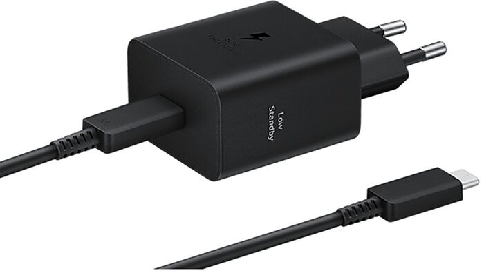 Samsung hleðslutæki 45W USB-C með kapli - Svart
