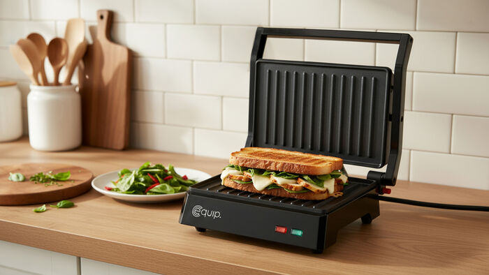 Equip samlokugrill 1000W - Svart