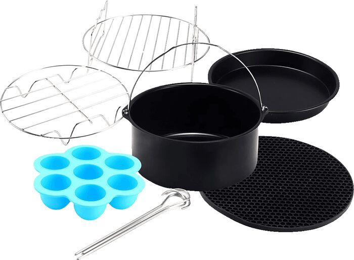 Equip aukahlutasett fyrir loftsteikingarpott