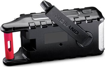 Midland ER300 Pro trekkjanlegt útvarp - Svart/Rautt