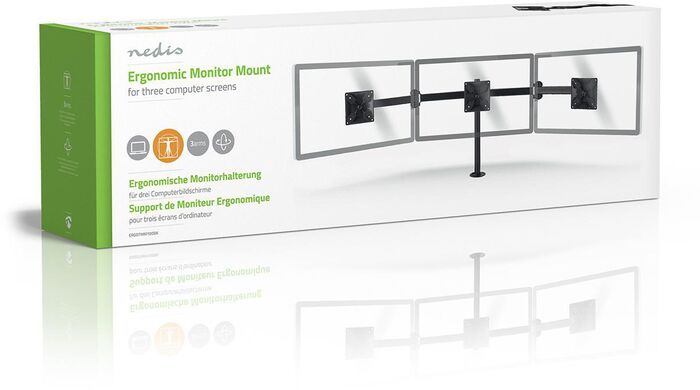 Nedis þrefaldur skjáarmur