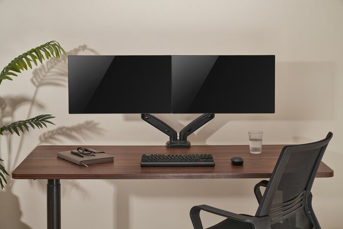 Essentials tvöfaldur skjáarmur með gormum