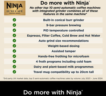 Ninja Luxe Cafe Premier espresso kaffivél
