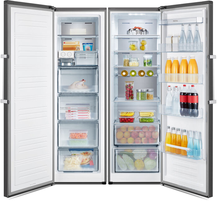 Epoq kæliskápur ETR185X26D - Stál