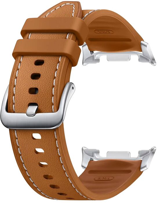 Samsung Galaxy Watch8/Watch8 Classic Hybrid leður ól - S/M/L Brún