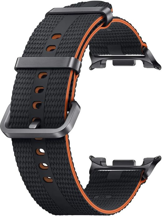Samsung Galaxy Watch8/Watch8 Classic Athleisure ól - M/L Svört/Appelsínugul