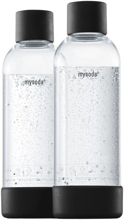 Mysoda 1L flaska svört - 2 stk