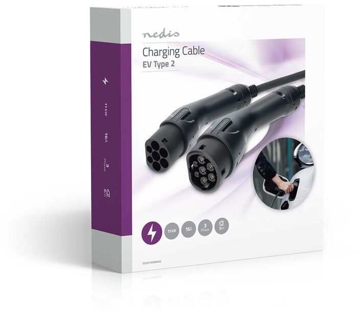 Nedis Týpa 2 hleðslukapall fyrir bíl - 5m