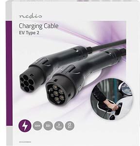 Nedis Týpa 2 hleðslukapall fyrir bíl - 5m