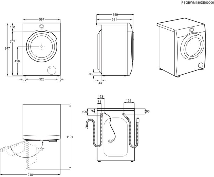 Electrolux PerfectCare 800 þvottavél EW8F8669Q9