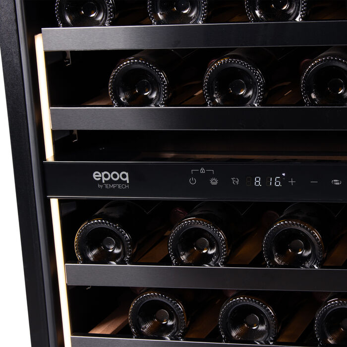 Epoq vínkælir EWDU60B25G - Svartur