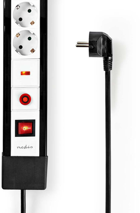 Nedis fjöltengi með straumvörn - 4 innstungur