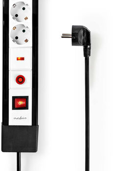 Nedis fjöltengi með straumvörn - 4 innstungur