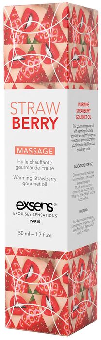 Exsens Strawberry nuddolía með hita - 50ml