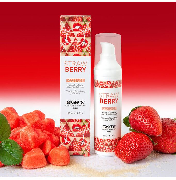 Exsens Strawberry nuddolía með hita - 50ml