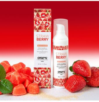 Exsens Strawberry nuddolía með hita - 50ml 