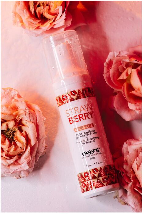 Exsens Strawberry nuddolía með hita - 50ml