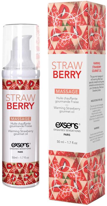 Exsens Strawberry nuddolía með hita - 50ml