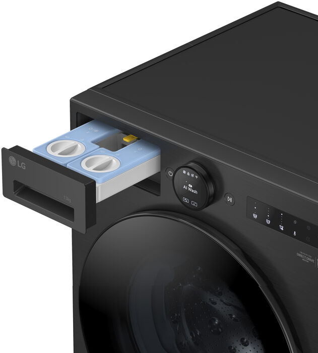 LG þvottavél F4X7513TBB - Svört