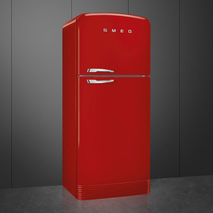 Smeg kæli- og frystiskápur FAB50RRD5 - Rauður