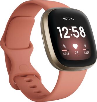 Fitbit Versa 3 - Bleikt / Gyllt