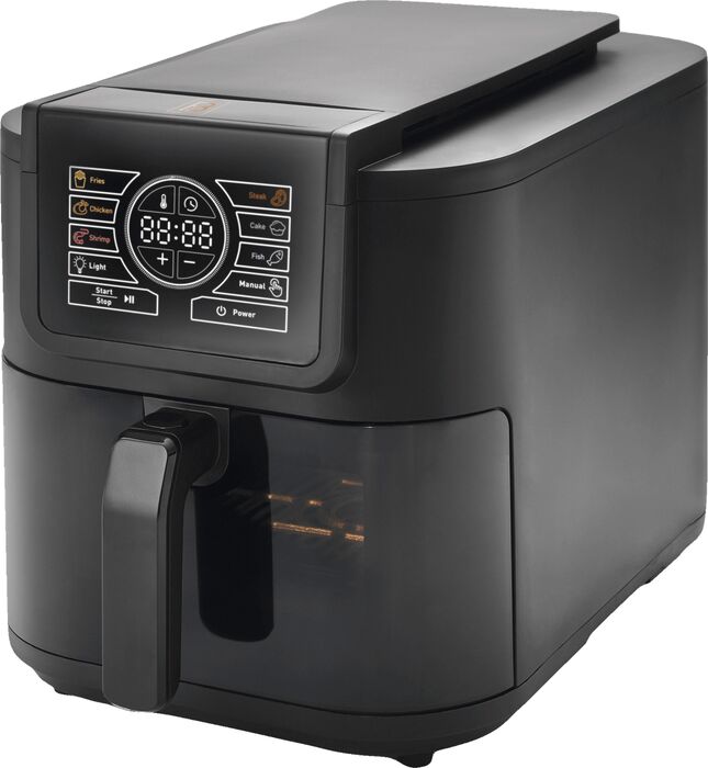 F&B Slim Smart loftsteikingarpottur 8 L - Svartur